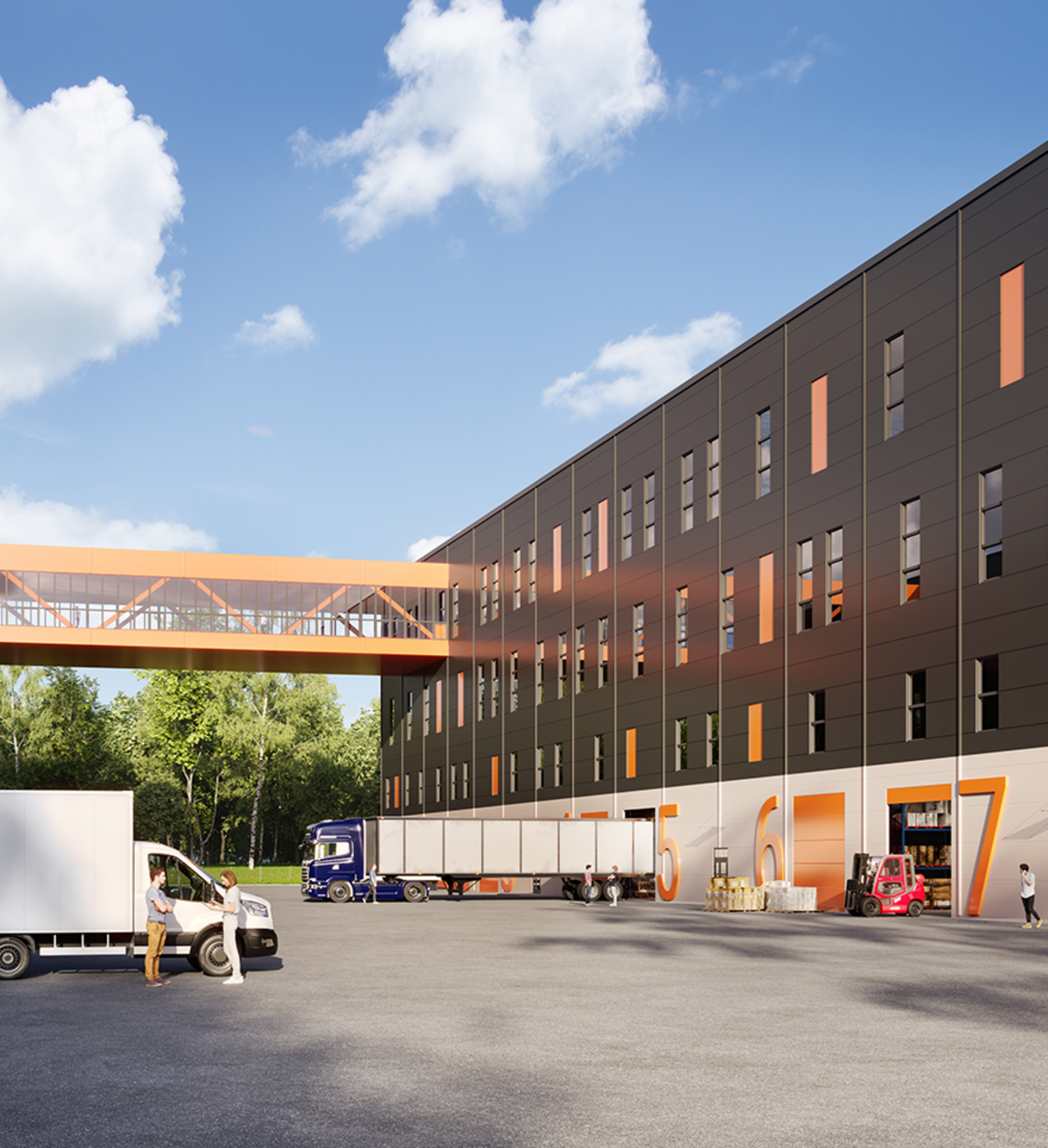 Индустриальные парки около города