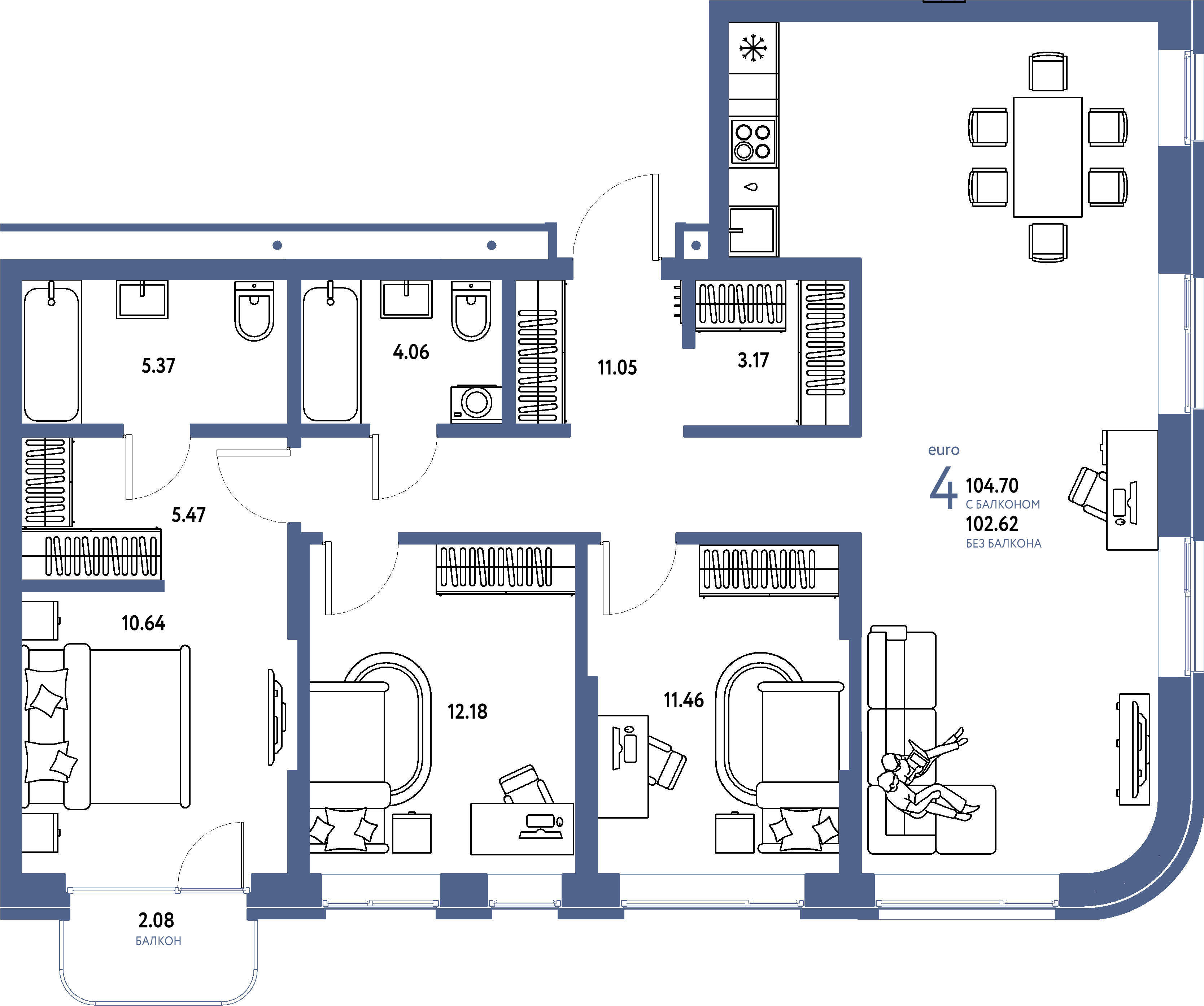 Изображение планировки СБ-ГП1.Е4.1.1.б1