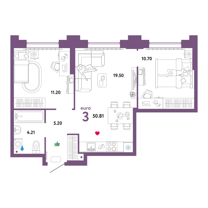 Изображение планировки Ю.Е3.6.7