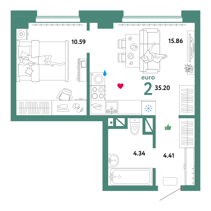Изображение планировки Д10.Е2.6.1